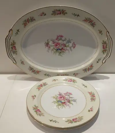 Noritake Empire platter and plates, View more