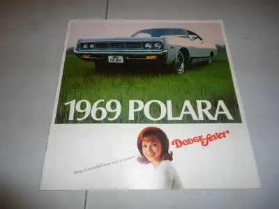 1969 Dodge Polara Sales Brochure. Condition is new. 14 Pages. See Pictures. $20 picked up. Can mail...