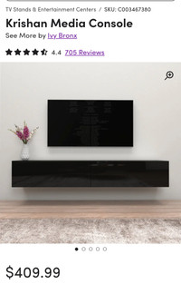 Floating Media Console 