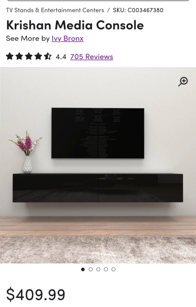 Floating Media Console  in TV Tables & Entertainment Units in Cambridge
