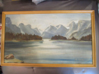 Vintage Oil Painting on Board Signed and Framed