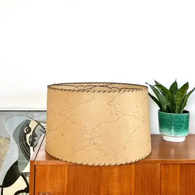 19” MCM Fiberglass Atomic Lamp Shade Vintage Retro, View more