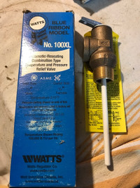 Watts Relief valves , XL100, NEW,  3/4 " inlet/outlet