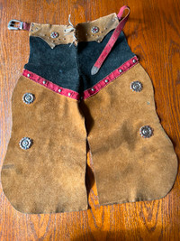 Vintage Child's Suede Leather Chaps