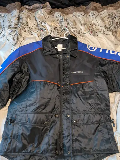 Husqvarna winter jacket never worn new condition. Canadian made....shipping not available.
