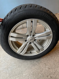Winter tires on 17” alloy rims