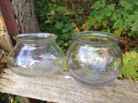 2 REXALL DRUGS STORE GLASS BOWLS ADVERTISING