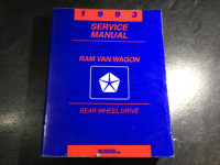 1993 Dodge Ram Van Service Manual RWD Wagon B100 B150 B250 B350