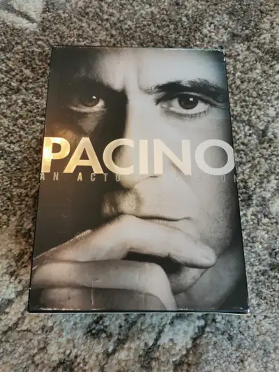 Dive into the world of Al Pacino with this DVD set, "An Actor's Vision," featuring a collection of h...