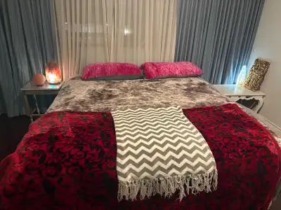 Short term king size master bedroom private bathroom, View more