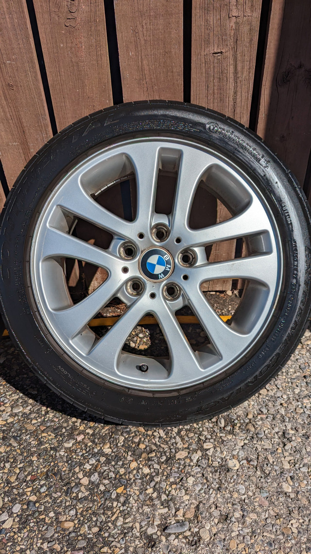 BMW Style 79 17" wheel set with summer tires in Tires & Rims in Calgary - Image 2