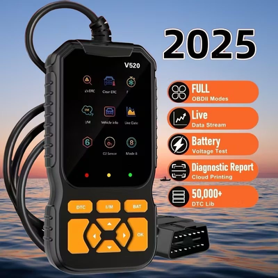 Professional OBD2 Scanner with 35000+ DTCs, Engine Light Readers & Code Washers - Compatible with OB...
