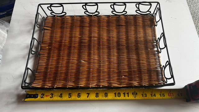 Willow Specialties RECT WIRE/RATTAN COFFEE TRAY in Storage Containers in Ottawa