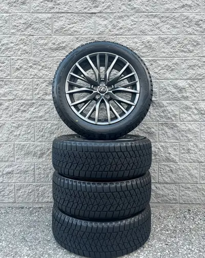 WILL NOT BE RESPONDING TO ANY OFFERS Bridgestone Blizzak DM-V2 Winter 235 55 20 Tires mounted on ori...