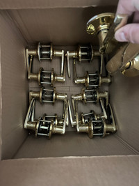 Brass door handles 