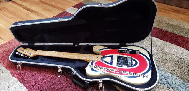 Montreal Canadiens Fender Telecaster in Guitars in City of Montréal - Image 3