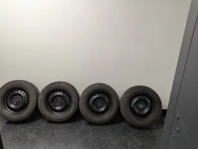 These tires are size 195/65R15 The sidewalls have M+S and mountain snowflake symbols for winter perf...
