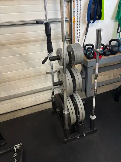 Weight storage (plates and bars), View more