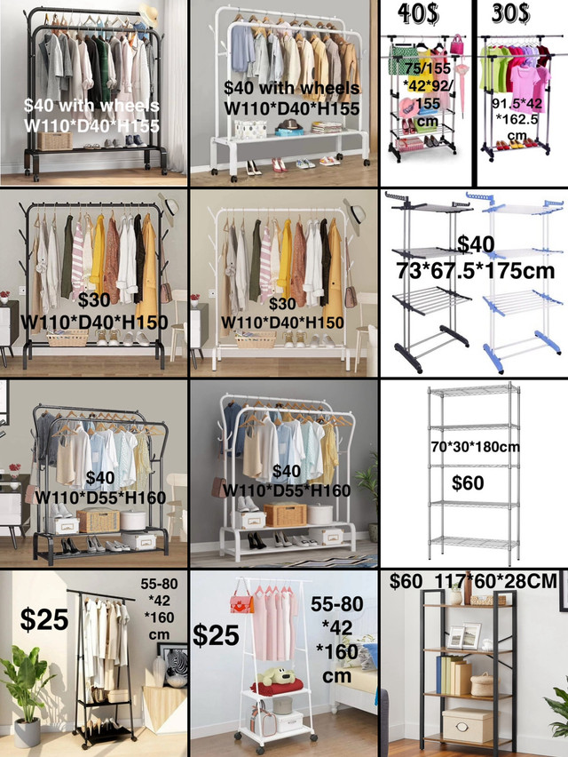Clothing hangers from $25-$60 in Fireplace & Firewood in Mississauga / Peel Region