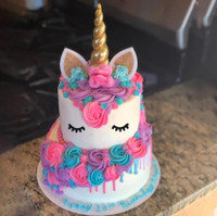 Unicorn birthday cake, cupcakes, Cakepops 