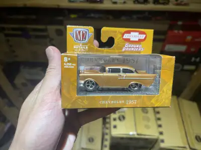 M2 Machines Premium Ground Pounders ‘57 Chevy 150 Bel Air Bronze, View more