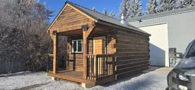 12x22 cabin for sale. 2 lofts fully wired insulated . Call 403 352 8749 for more info. Located in Po...