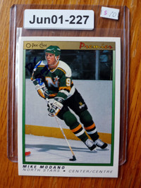 1990-91 OPC 74 Mike Modano ROOKIE RC O Pee Chee Premier NM-MT