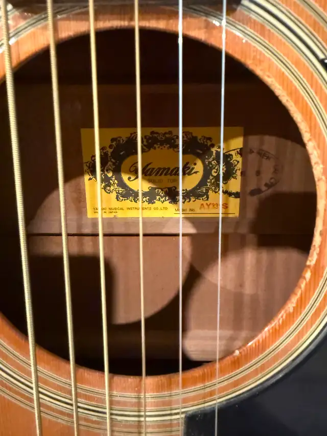 1977 Yamaki Acoustic Guitar AY331S62863279499009124