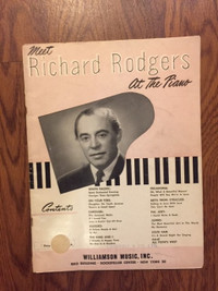 MEET RICHARD RODGERS AT THE PIANO 1949 SHEET MUSIC SONG BOOK