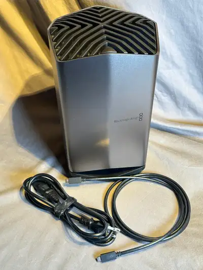For sale is one (1) BlackMagic eGPU RX580. This unit is in excellent used condition, fully tested an...