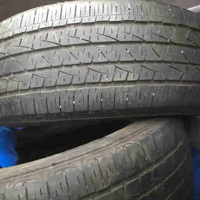 No cracks, not too bad 2 - 245/60r18 tires 50firm