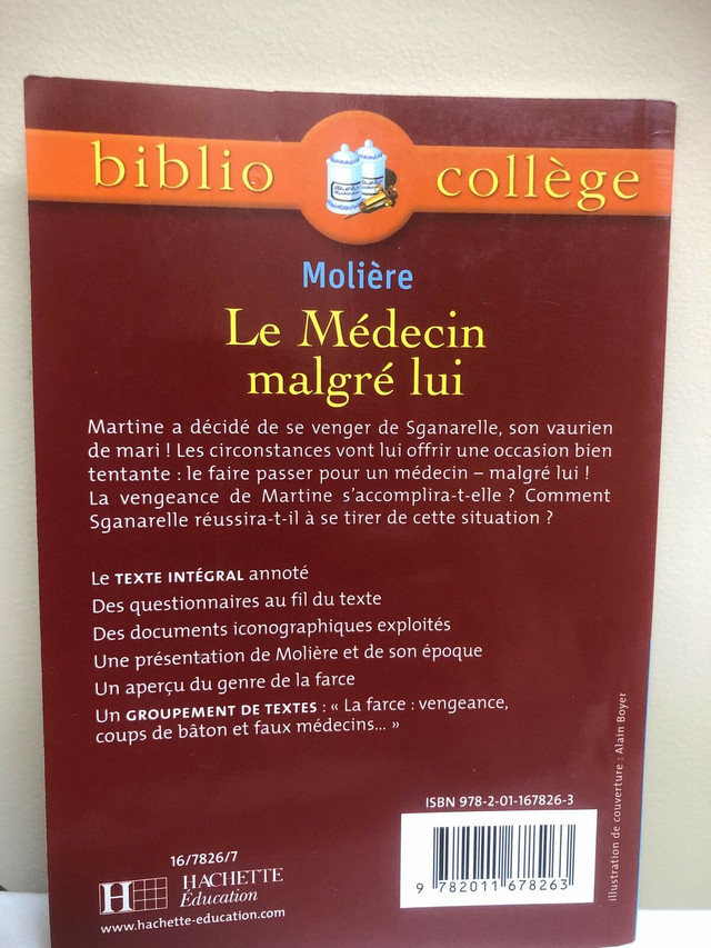 Le médecin malgré lui - Molière  dans Livres jeunesse et ados  à Ville de Montréal - Image 2