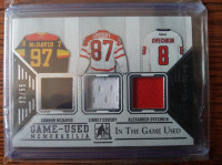 McDavid, Crosby, Ovechkin Game-used Triple Jersey, #02of55 MINT