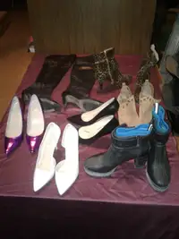 3 WOMANS BOOTS AND 3 SHOES SIZE 12 $25. each