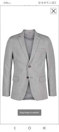 Boys Calvin Klein silver dress suit