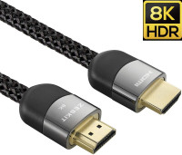 NEW CABLE HDMI 8K Ultra HD High Speed 48Gpbs HDMI Cable 3ft