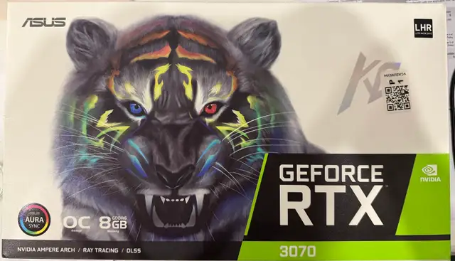 ASUS RTX 3070 KO 8gb graphics card in System Components in Oakville / Halton Region - Image 2
