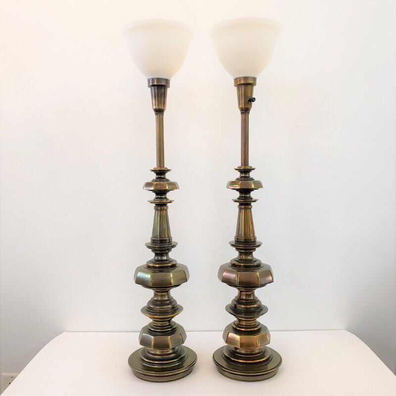 Vintage Brass Stiffel Lamps for sale  