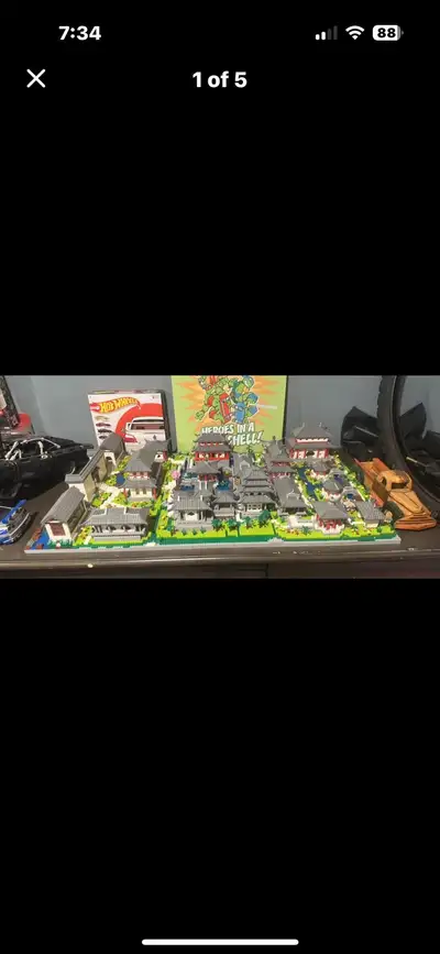 Fake Lego Chinese Gardens Building Set Composed of 3 different sets that link together to create one...