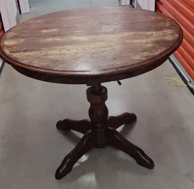Round solid wood table, View more