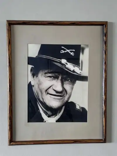 Framed Black & White POSTER PRINT of 'The Duke' JOHN WAYNE, View more