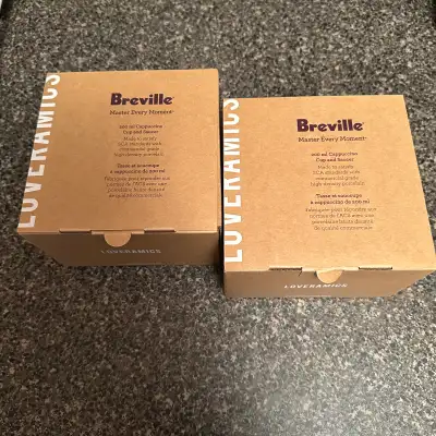 Set of 2 - Breville Cappuccino Cups and Saucers, View more