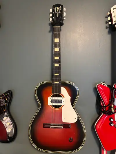 Vintage Harmony Acoustic Guitar, View more