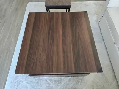 Square Lift-Top Coffee Table, Walnut, View more