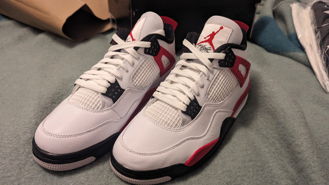 Mens Size 11 Air Jordan 4 Red Cement - Brand New, Authentic in Men's Shoes in City of Toronto - Image 3