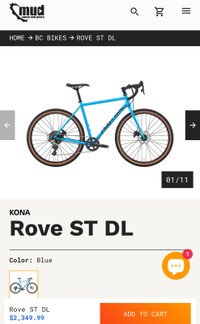 KONA ROVE Gravel Bike 54CM 