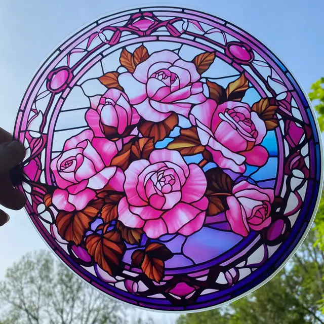 NEW rose vinyl window sticker sun catcher in Home Décor & Accents in Brantford - Image 2