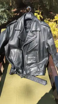 Motorcycle Jacket - Classic Leather - Size 46 - Like New!