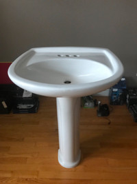 Bathroom pedestal sinks