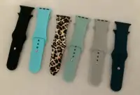 6 WATCH BANDS - Fits APPLE WATCH  Excellent CND